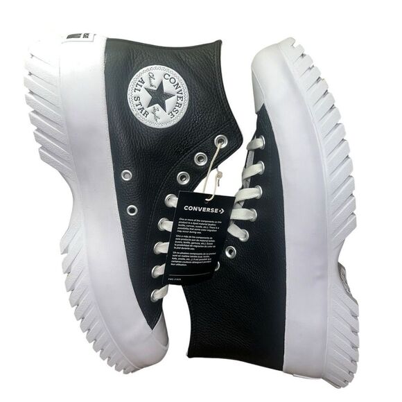 Converse Chuck Taylor All Star Lugged 2.0 Premium Leather Shoes Men’s 8.5 [NEW] - Picture 4 of 7